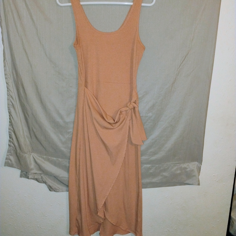 Large Nine Britton Asymmetrical Tan Dress